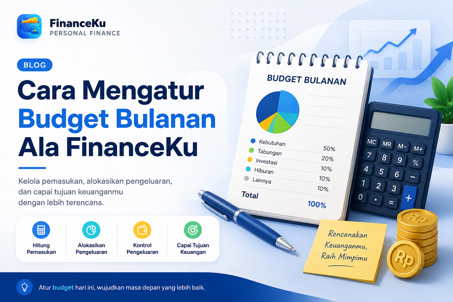 Cara Mengatur Budget Bulanan ala FinanceKu
